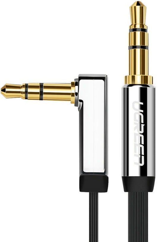 Audio Kabel 3.5mm - 3.5mm UGREEN AV119 Angled, 2m, Zwart