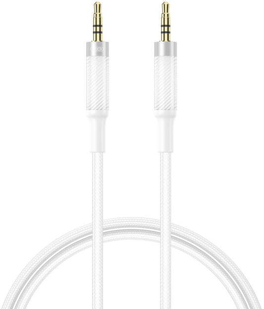 Câble Audio 3.5mm - 3.5mm XO Design NB-R279C, 1m, Blanc
