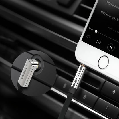 Audio Kabel 3.5mm - 3.5mm UGREEN AV119 Angled, 2m, Zwart