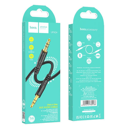 Câble Audio 3.5mm - 3.5mm HOCO UPA24, 1m, Noir
