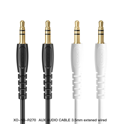Audio-Kabel 3.5mm - 3.5mm XO Design NB-R270, 1m, Schwarz