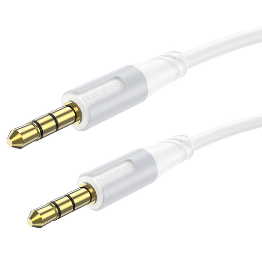 Audio Kabel 3.5mm - 3.5mm Borofone BL19 Creator, 1m, Wit