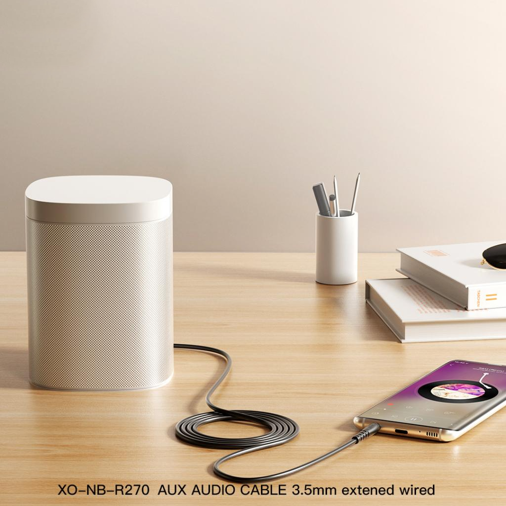 Audio Kabel 3.5mm - 3.5mm XO Design NB-R270, 1m, Zwart