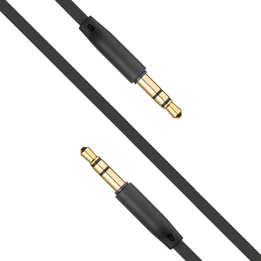Audio-Kabel 3.5mm - 3.5mm Fixed, 1m, Schwarz