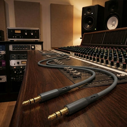 Audio Kabel 3.5mm - 3.5mm Techsuit AC3 SoundFlex, 1m, Grau