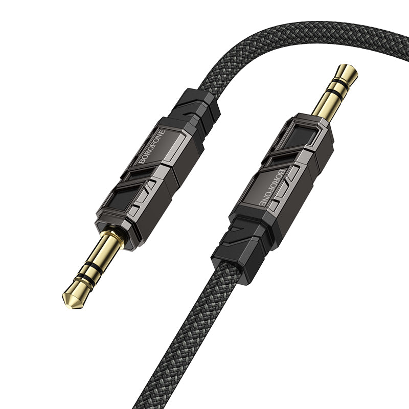 Câble Audio 3.5mm - 3.5mm Borofone BL22 Dignity, 1m, Noir
