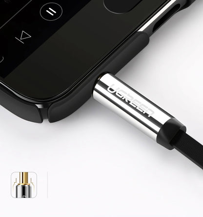 Audio Kabel 3.5mm - 3.5mm UGREEN AV119 Angled, 2m, Zwart