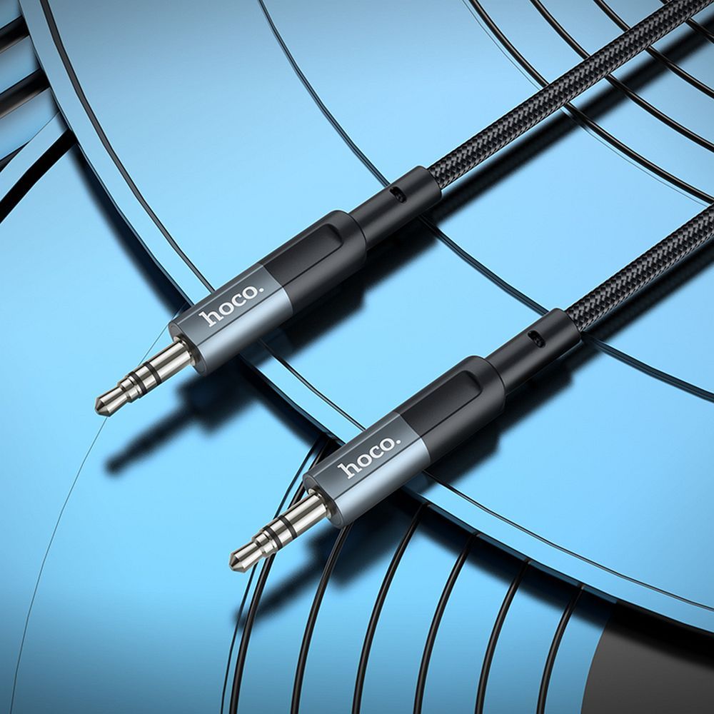 Audio Cable 3.5mm - 3.5mm HOCO UPA23, 1m, Gray