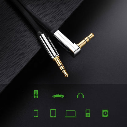 UGREEN AV119 Angled 3.5mm - 3.5mm Audio Cable, 3m, Black