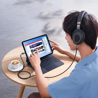 Audio-Kabel Lightning - 3.5mm Techsuit AC10 SoundShell, 1.5m, Grau