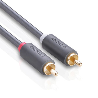 UGREEN AV104 Audiokabel, 2 x RCA - 2 x RCA, 2m, Schwarz