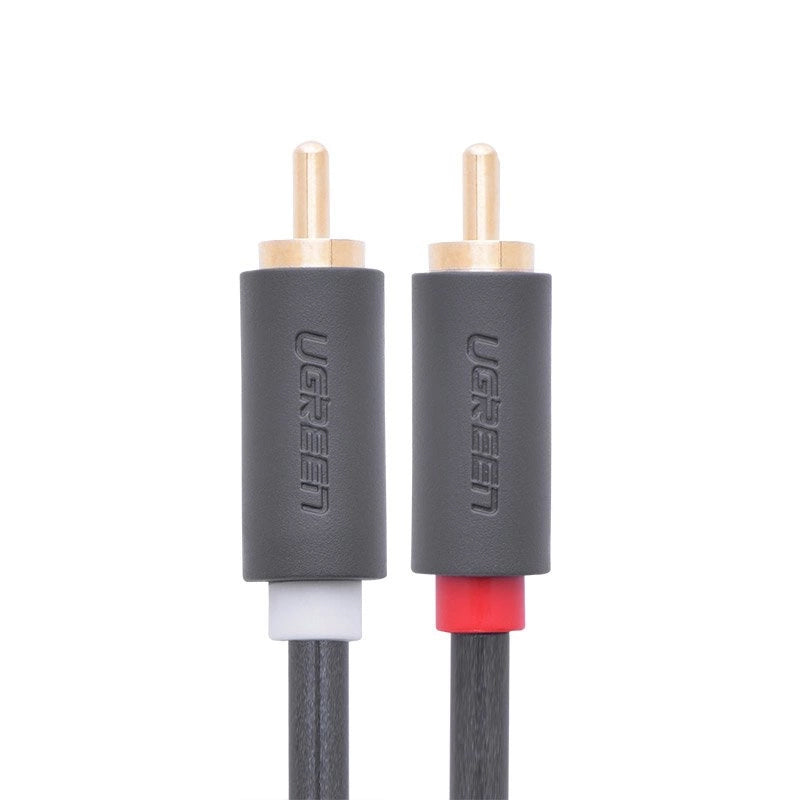 UGREEN AV104 Audiokabel, 2 x RCA - 2 x RCA, 2m, Schwarz