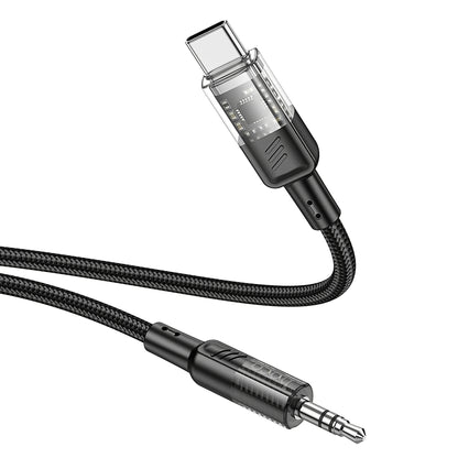 Audio-Kabel USB-C - 3,5mm HOCO UPA27, 1,2m, Schwarz