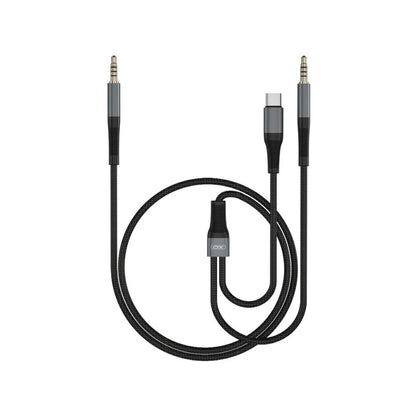 Audio Kabel USB-C / 3.5mm - 3.5mm XO Design NB178B, 1m, Zwart