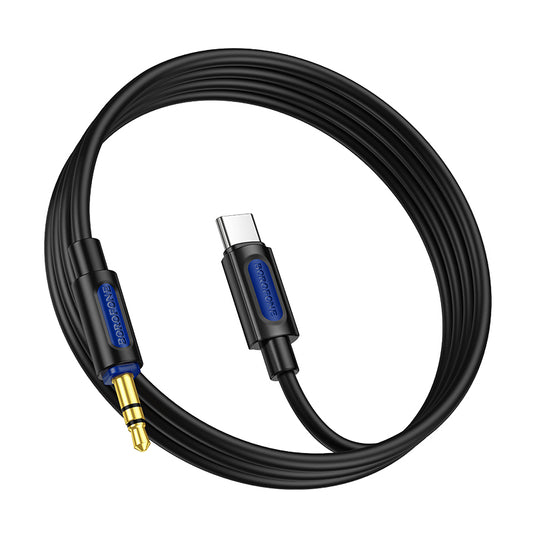 USB-C - 3,5mm Audiokabel BL20, 1m, Zwart