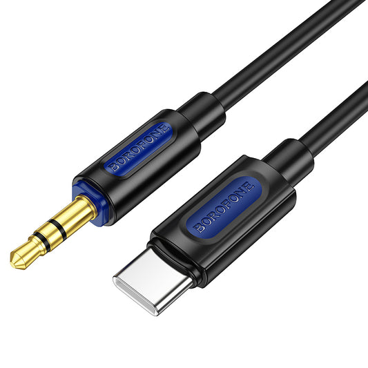USB-C - 3,5mm Audiokabel BL20, 1m, Zwart