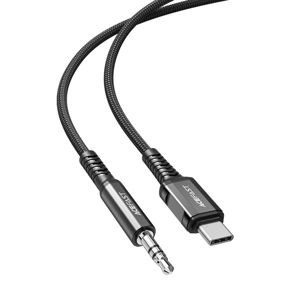 Câble Audio USB-C - 3.5mm Acefast C1-08, 1.2m, Noir