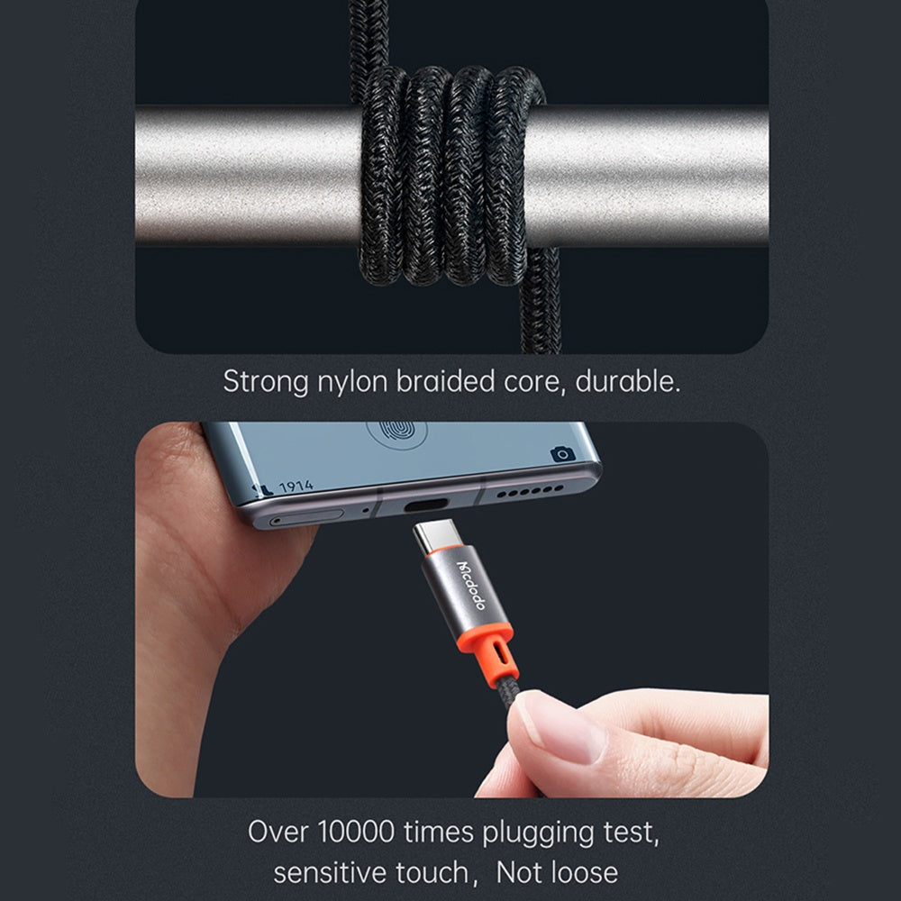 Câble Audio USB-C - 3.5mm McDodo CA-0820 Castle, 1.2m, Noir