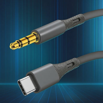 Audio-Kabel USB-C - 3,5mm Techsuit AC4 SoundFlex, 1m, Grau