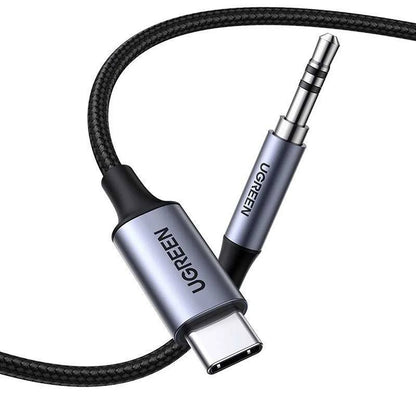 USB-C Audio Kabel - 3.5mm UGREEN CM450 (20192), 1m, Grijs