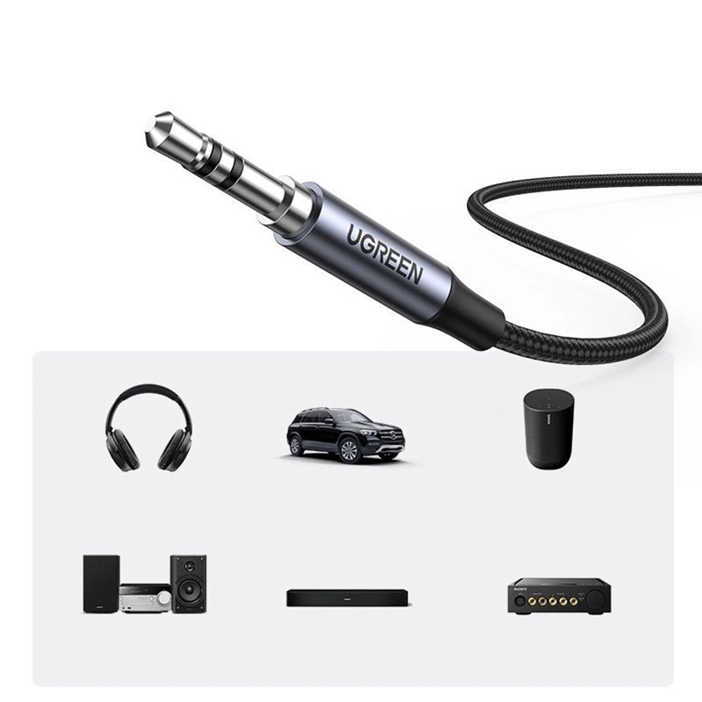 USB-C Audio Kabel - 3.5mm UGREEN CM450 (20192), 1m, Grijs