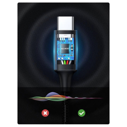 USB-C Audio Kabel - 3.5mm UGREEN CM450 (20192), 1m, Grijs