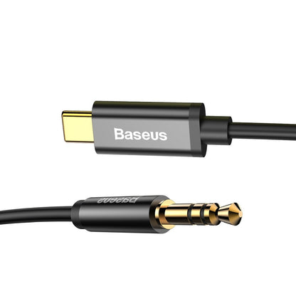 Audiokabel USB-C - 3,5mm Baseus Yiven Yiven M01, 1,2m, Zwart CAM01-01