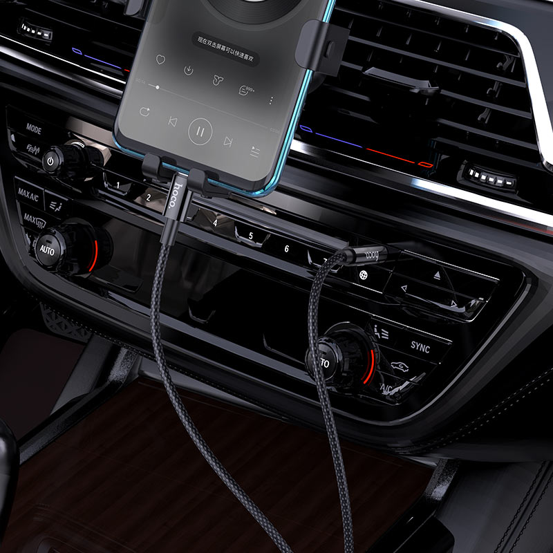 Câble Audio USB-C - 3.5mm HOCO UPA19, 1m, Noir