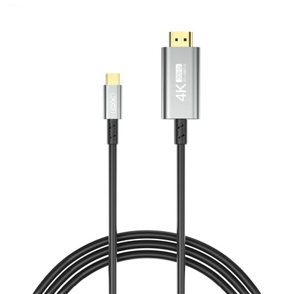 Audio- en Videokabel USB-C - HDMI XO Design GB019, 1.8m, Zwart