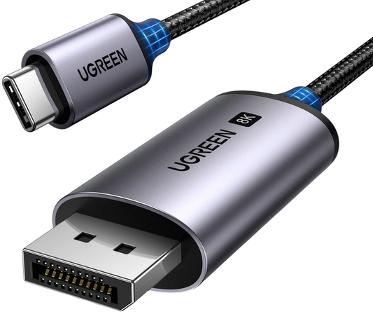 USB-C Audio- en Videokabel - DisplayPort UGREEN CM556 (25157), 1m, Grijs
