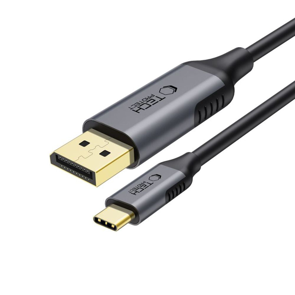 Audio- en Videokabel USB-C - DisplayPort Tech-Protect Ultraboost, 1.8m, Zwart