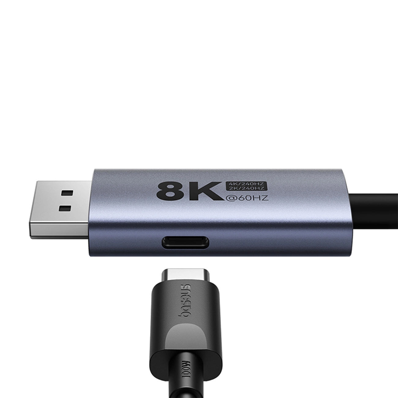 USB-C audio- en videokabel USB-C - DisplayPort Baseus, 8K, 1,5m, 1,5m, Zwart B006337070D111-02