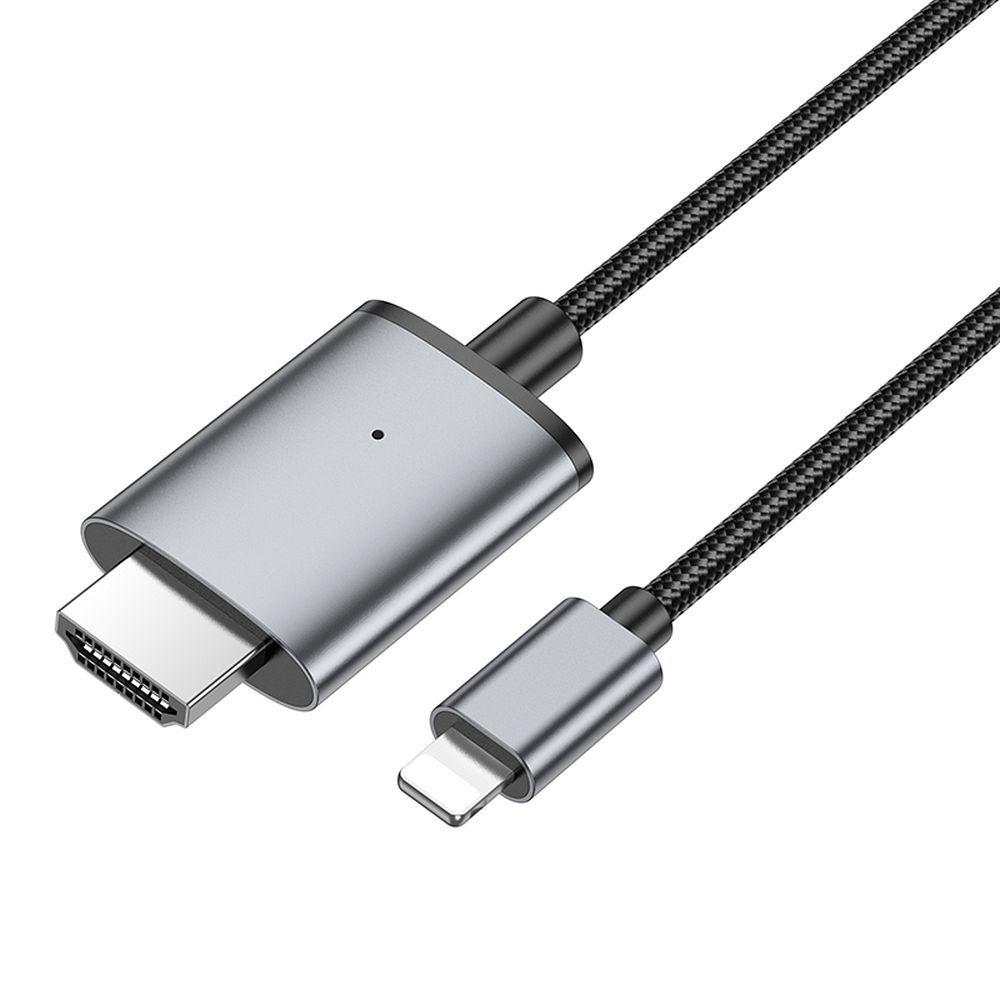 Audio- und Videokabel Lightning - HDMI HOCO UA27, 2m, Grau
