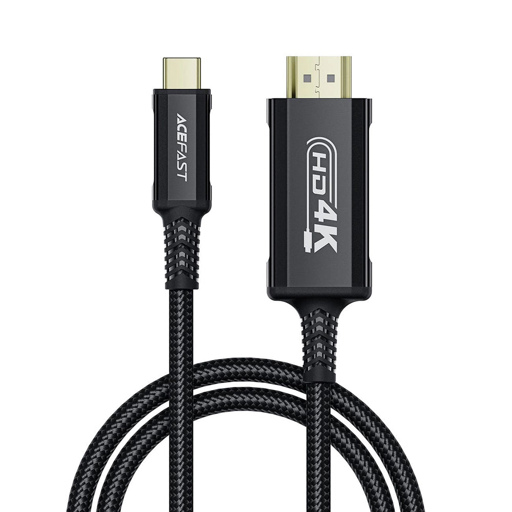Câble Audio et Vidéo USB-C - HDMI Acefast C1-10, 1.8m, Noir