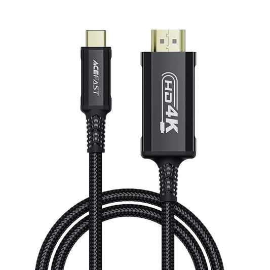 Audio- und Videokabel USB-C - HDMI Acefast C1-10, 1,8m, Schwarz