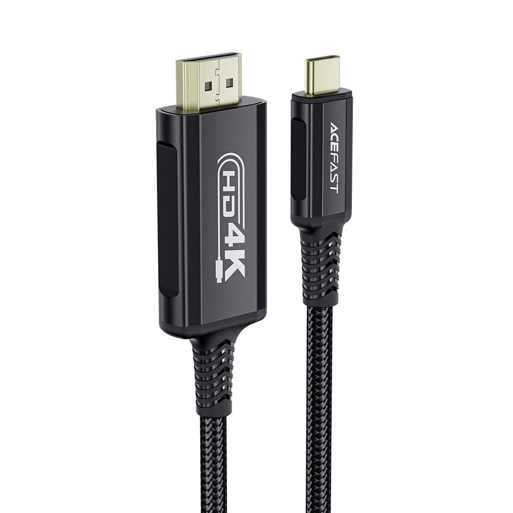 Câble Audio et Vidéo USB-C - HDMI Acefast C1-10, 1.8m, Noir