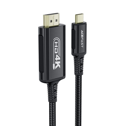 Câble Audio et Vidéo USB-C - HDMI Acefast C1-10, 1.8m, Noir