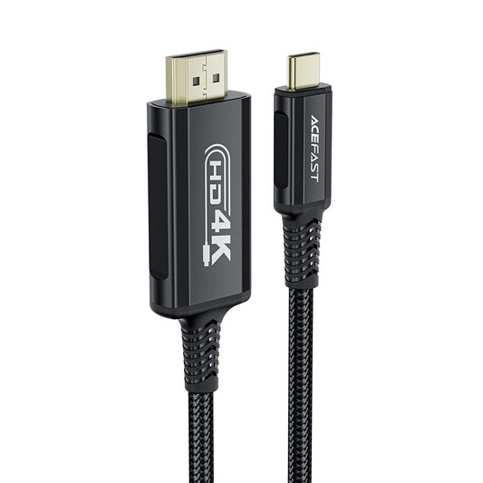 Audio- und Videokabel USB-C - HDMI Acefast C1-10, 1,8m, Schwarz