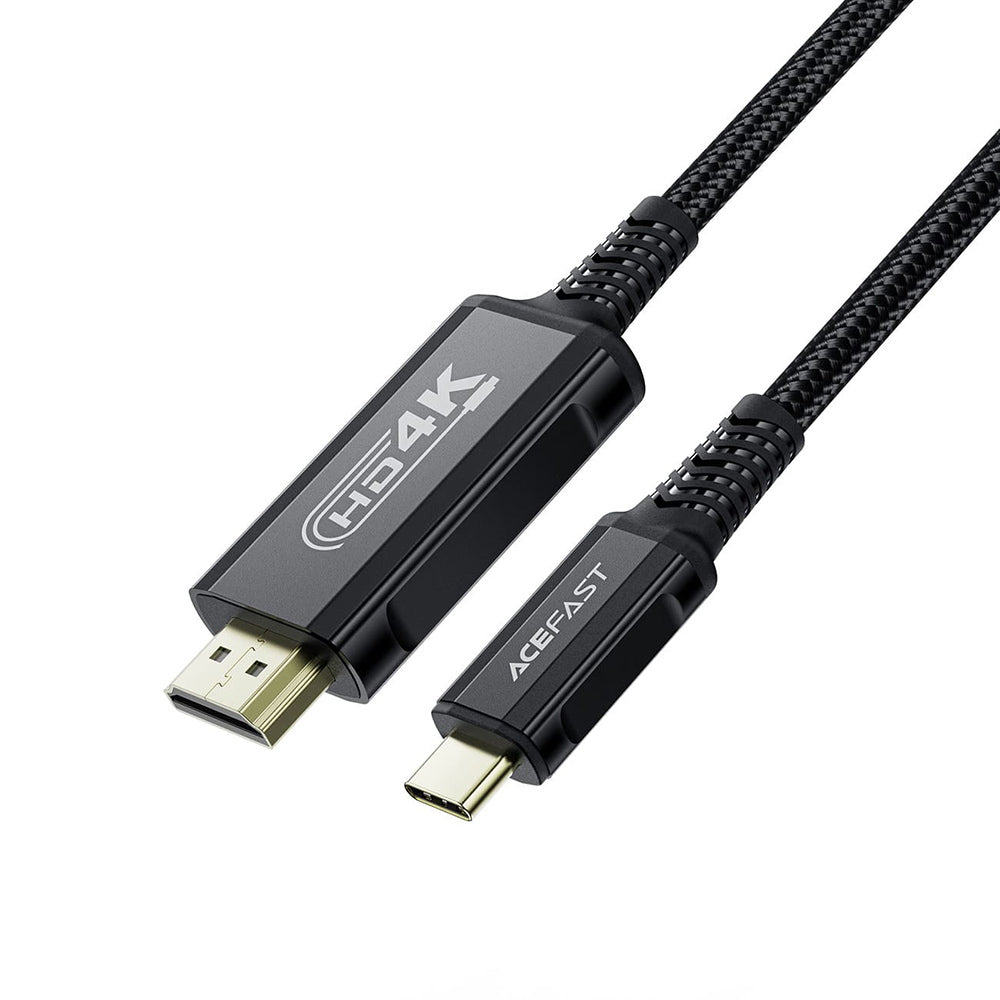 Câble Audio et Vidéo USB-C - HDMI Acefast C1-10, 1.8m, Noir