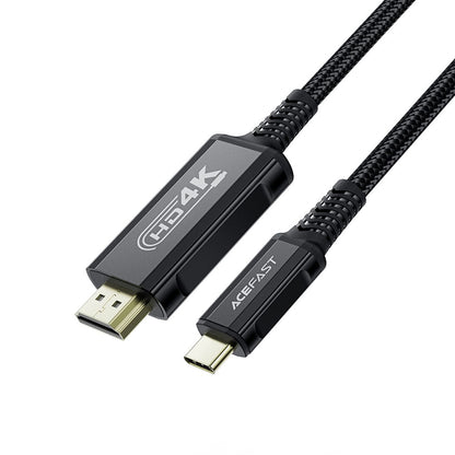 Câble Audio et Vidéo USB-C - HDMI Acefast C1-10, 1.8m, Noir