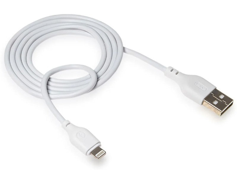 Data- en Oplaadkabel USB-A - Lightning XO Design NB103, 18W, 2m, Wit