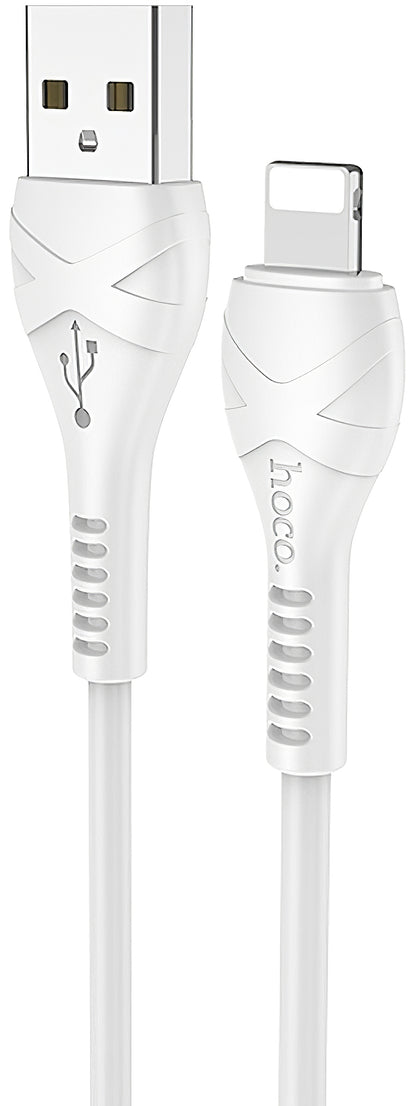 Data- en Oplaadkabel USB-A - Lightning HOCO X37, 18W, 1m, Wit