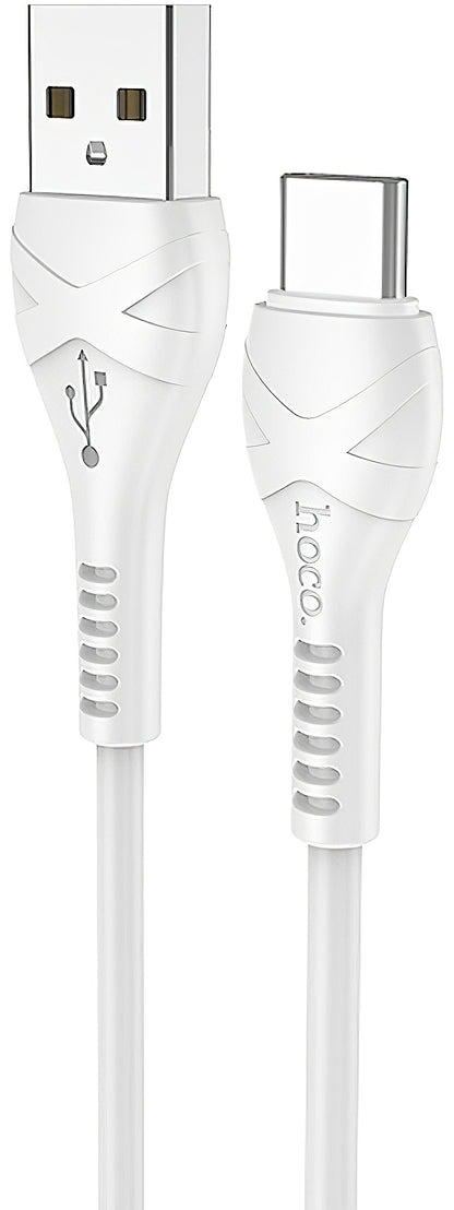 Câble de Données et de Charge USB-A - USB-C HOCO X37, 18W, 1m, Blanc