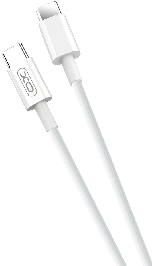Câble de Données et de Charge USB-C - USB-C XO Design NB124, 40W, 1m, Blanc