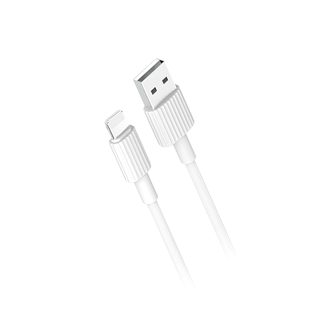 Câble de Données et de Charge USB-A - Lightning XO Design NB156, 18W, 1m, Blanc