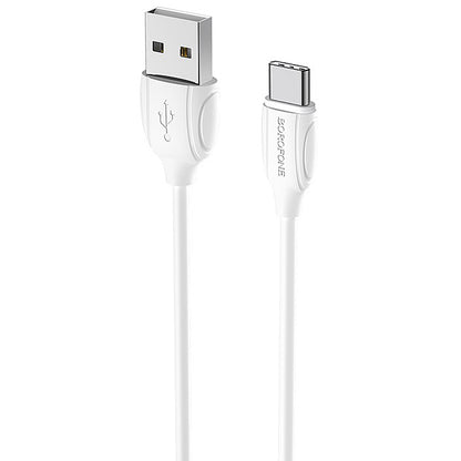 Data- en oplaadkabel USB-A - USB-C Borofone Benefit BX19, 18W, 1m, Wit