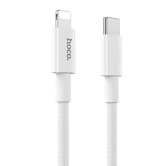 USB-C - Lightning Daten- und Ladekabel HOCO X56, 20W, 1m, Weiß