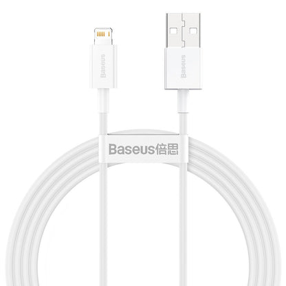 Gegevens- en oplaadkabel USB-A - Lightning Baseus Superior Series, 20W, 1,5m, Wit CALYS-B02