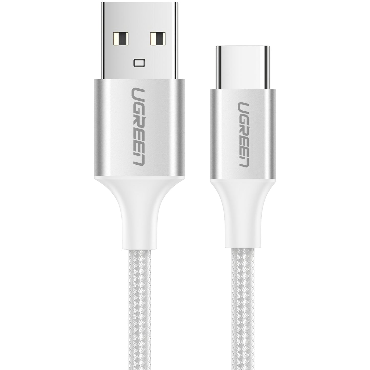 Daten- und Ladekabel USB-A - USB-C UGREEN US288, 18W, 2m, Weiß