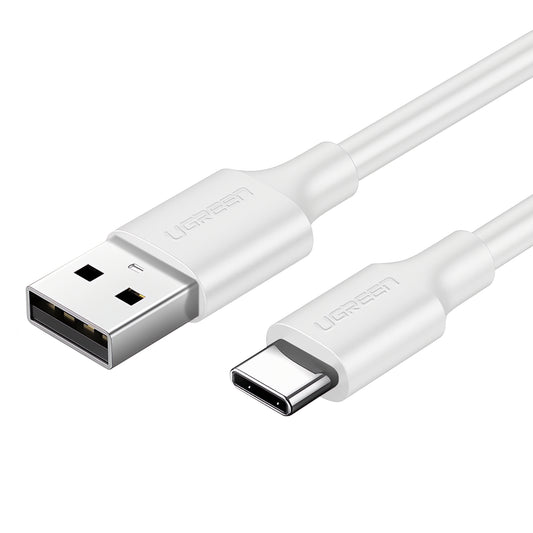 USB-A - USB-C Data- en Oplaadkabel UGREEN US287, 18W, 1.5m, Wit